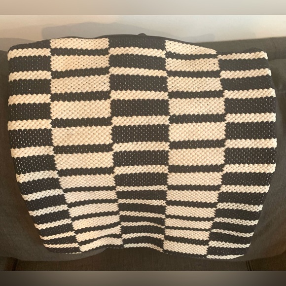 20x20 Jaipur Black & Cream Throw Pillow - Picture 8 of 9